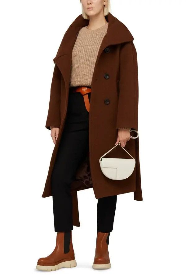 Acne Studios o1y0725 Turtleneck Coat in Brown Size M / US 6-8 / IT 42-44 - 5 Thumbnail