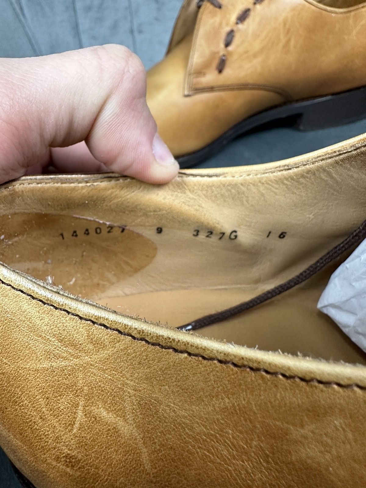 Barker × Handmade Barker London Leather Handmade Shoes Men’s 9 Size Size US 9 / EU 42 - 8 Thumbnail