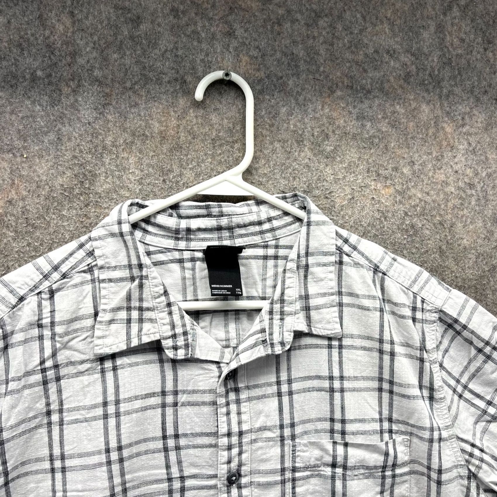 The North Face VINTAGE The North Face Shirt Men 2XL White Button-Down Check Short Sleeve Chambray Hike Size US XXL / EU 58 / 5 - 6 Thumbnail