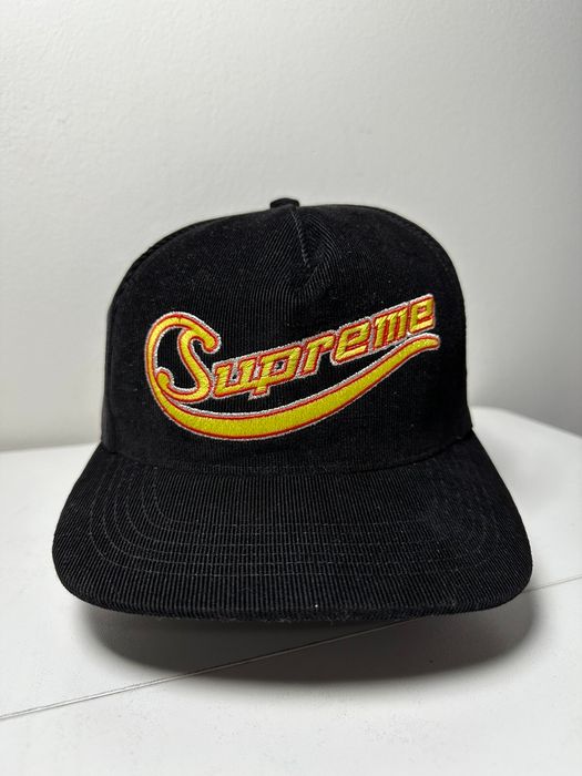 Supreme Supreme Metallic Logo Corduroy 5-Panel Cap Hat | Grailed