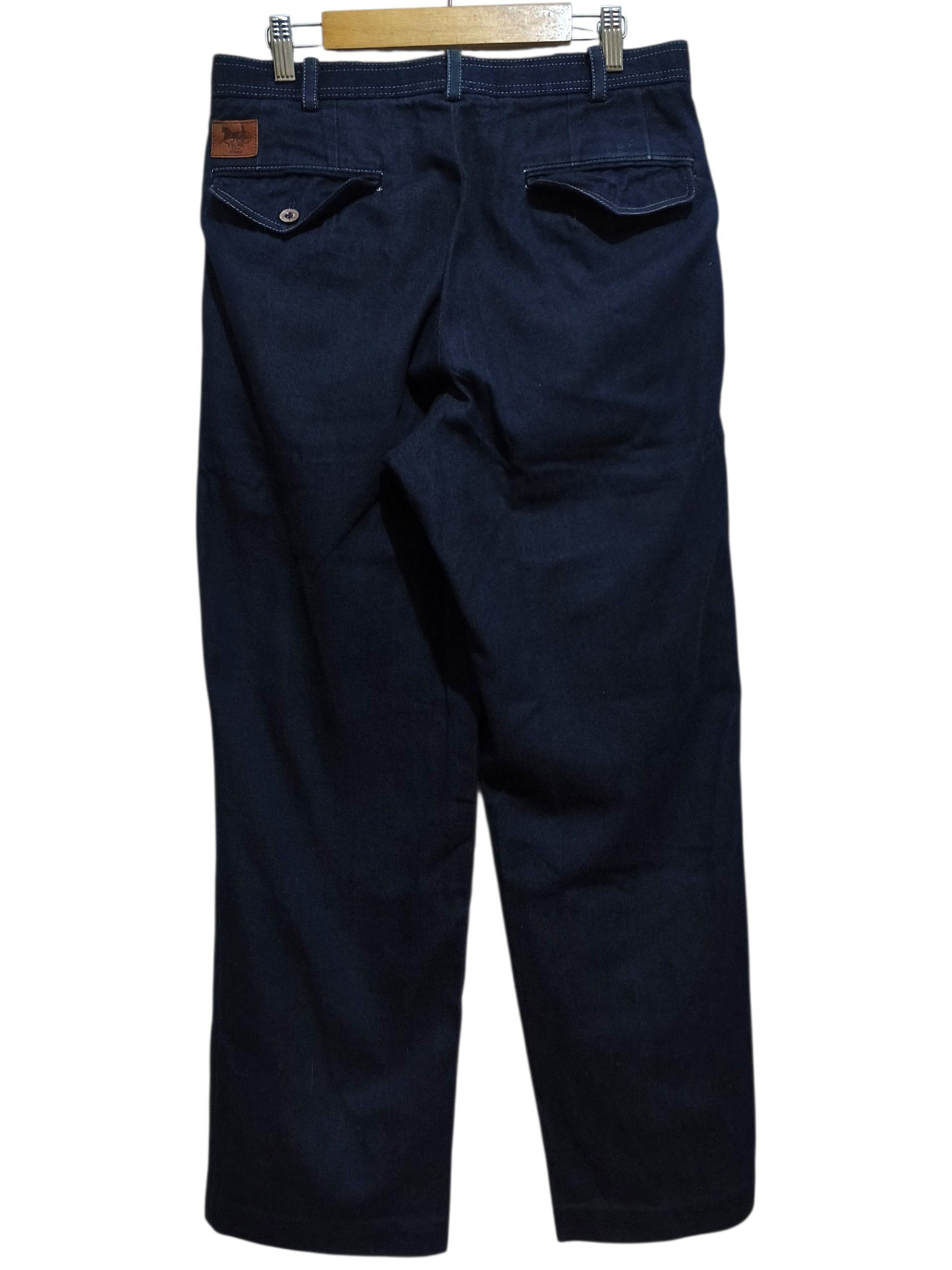 Celine 💥Vintage Celine Monsieur Wide Straight Leg Denim Trousers Size US 30 / EU 46 - 2 Thumbnail