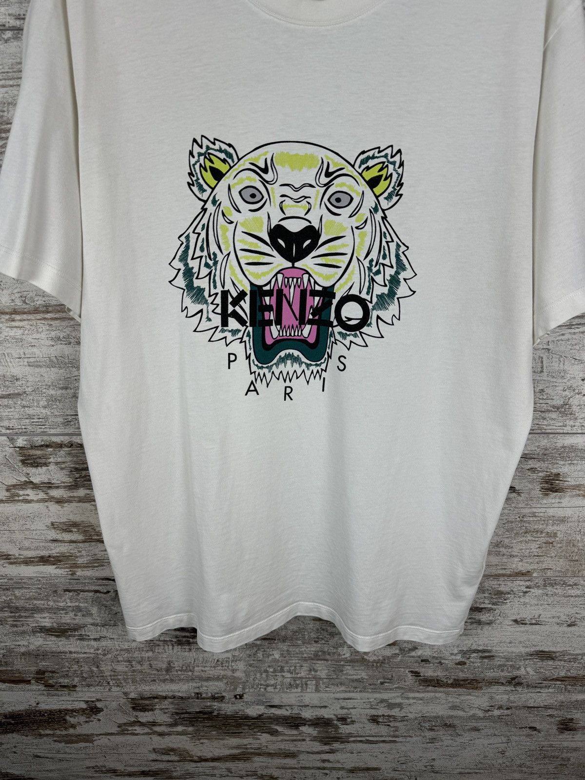 Kenzo × Vintage Mens Vintage Kenzo Paris tiger logo T-shirt tee luxury Size US XL / EU 56 / 4 - 4 Thumbnail