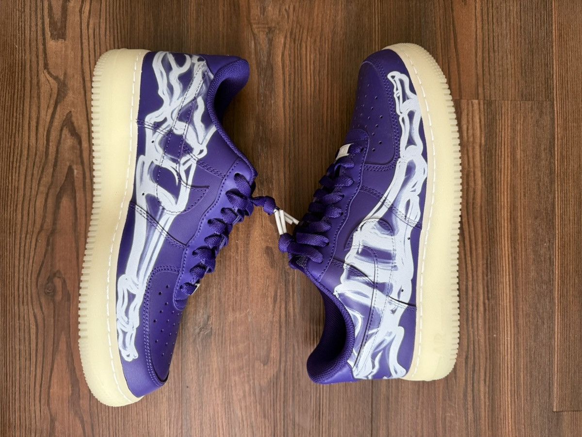 Nike Nike Air Force Purple Skeleton Size US 8.5 / EU 41-42 - 1 Thumbnail