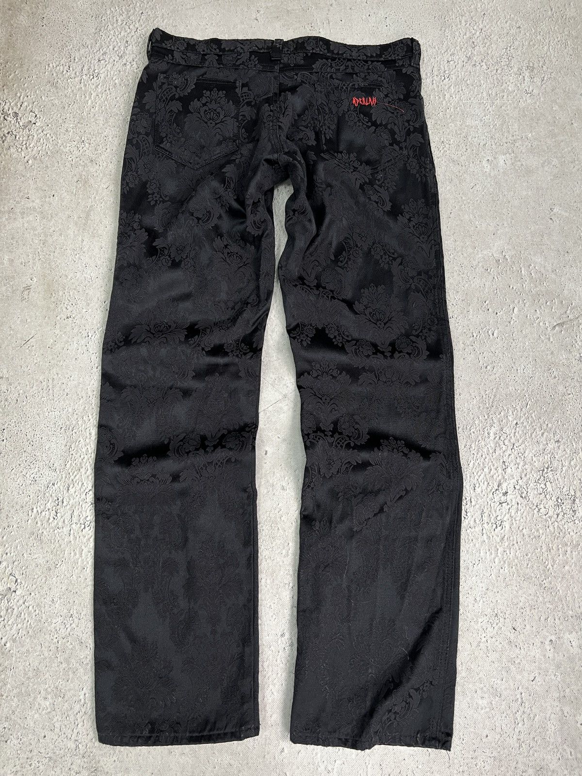 Other Gothic style y2k black regular overprint jeans pants hype Size US 33 - 6 Thumbnail