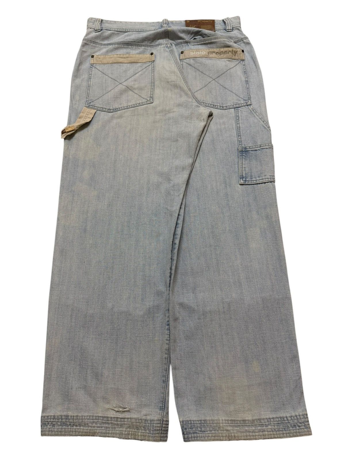 JNCO Vintage Japanese Brand Carpenter Faded Wash Wide Leg Baggy Size US 36 / EU 52 - 2 Thumbnail