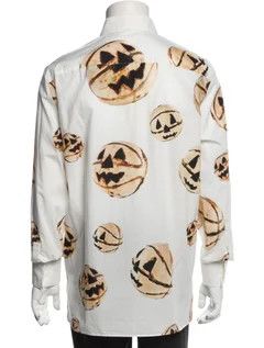 Givenchy o1mris0824 Print Shirt in White/Yellow Size US M / EU 48-50 / 2 - 7 Thumbnail