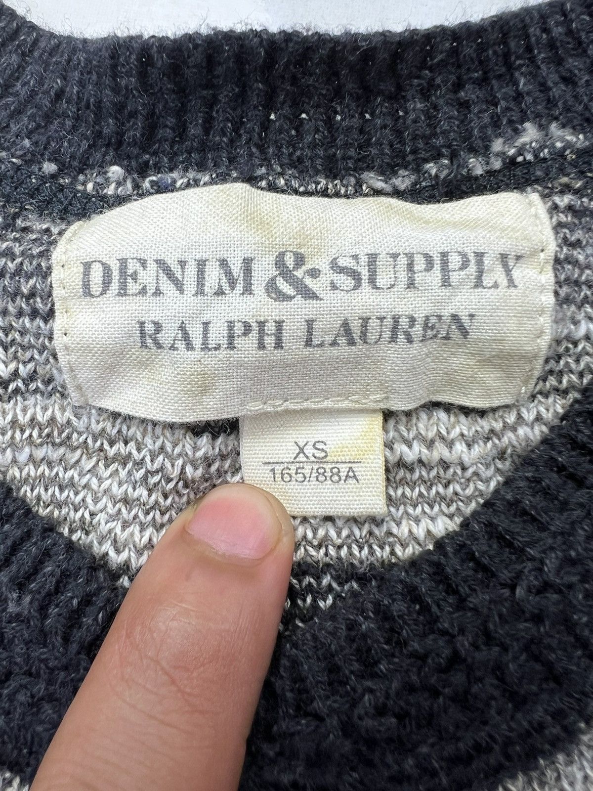 Denim & Supply Ralph Lauren Beautiful Native Pattern Rockabilly Mod Knitted Sweater RRL Size US S / EU 44-46 / 1 - 7 Thumbnail