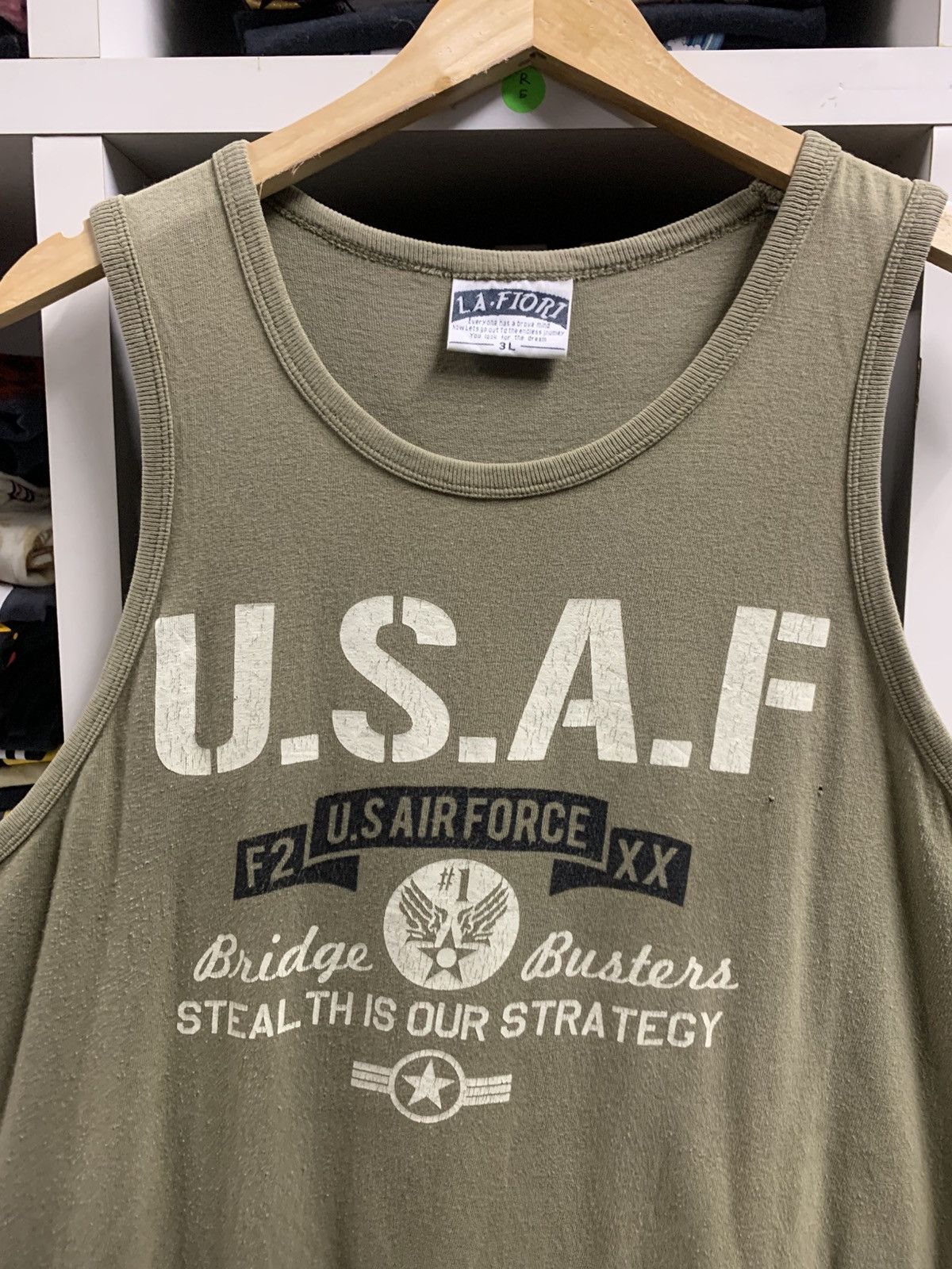 Vintage USAF US Air Force Tank Top Size US XXL / EU 58 / 5 - 3 Thumbnail