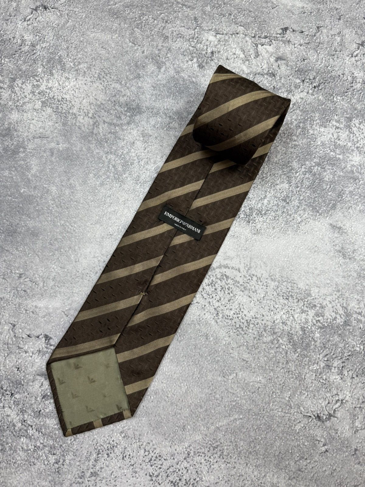 Emporio Armani Emporio Armani Tie Silk Luxury Streetwear Hype Made In Italy Size ONE SIZE - 3 Thumbnail
