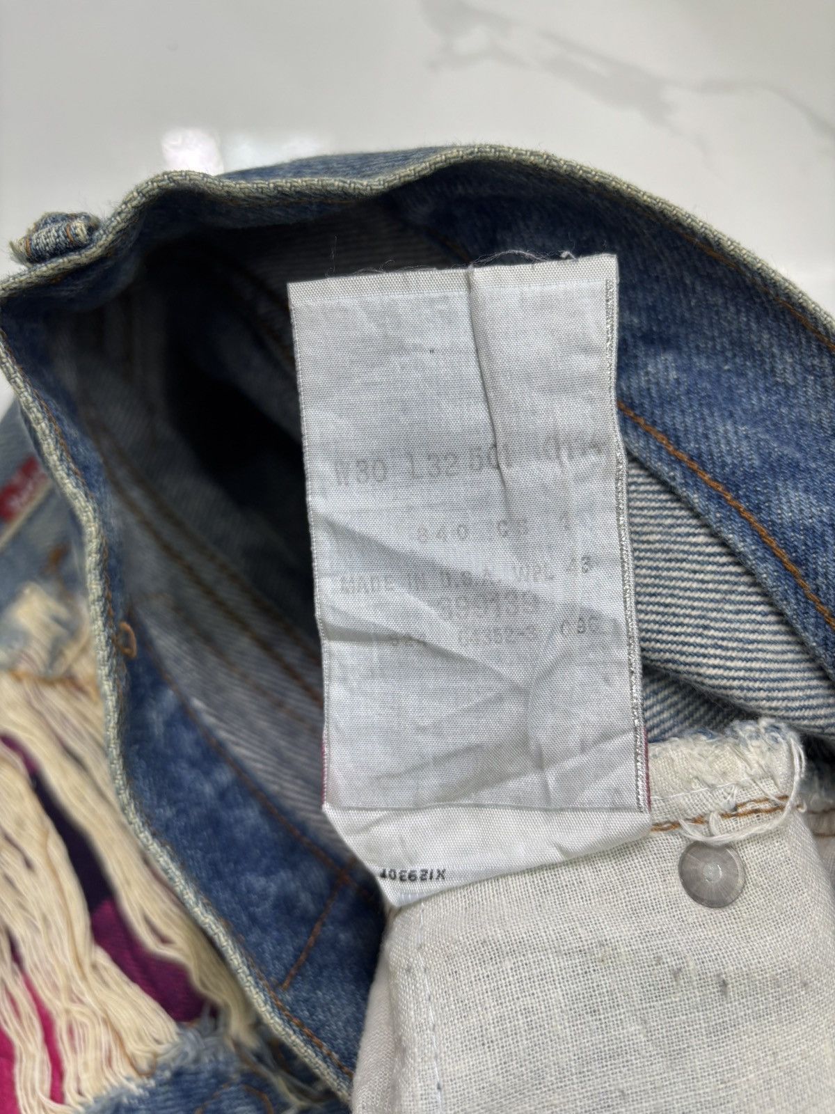 Levi's × Levi's Vintage Clothing × Vintage Vintage LEVIS 501 🇺🇸 PATCHWORK DISTRESSED DENIM JEANS Size US 30 / EU 46 - 13 Thumbnail