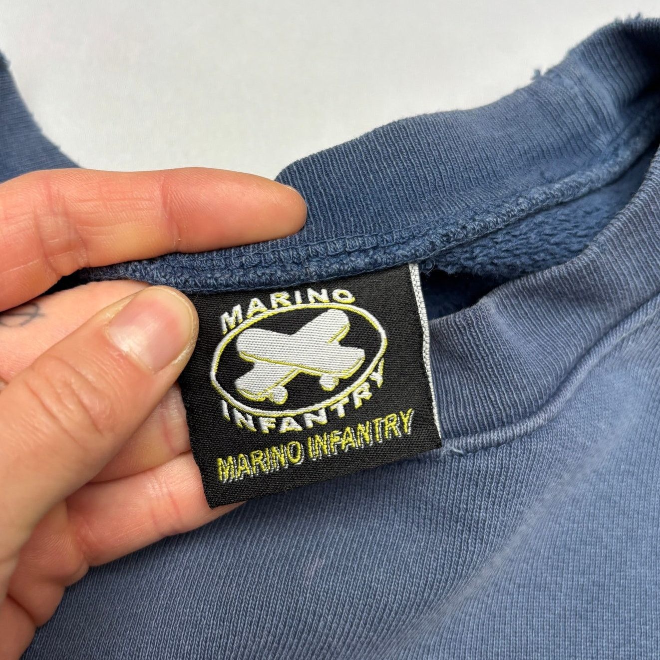 Marino Infantry Marino Infantry OG Logo Skateboard Boxy Crop Sweatshirt Crew Size US L / EU 52-54 / 3 - 6 Thumbnail