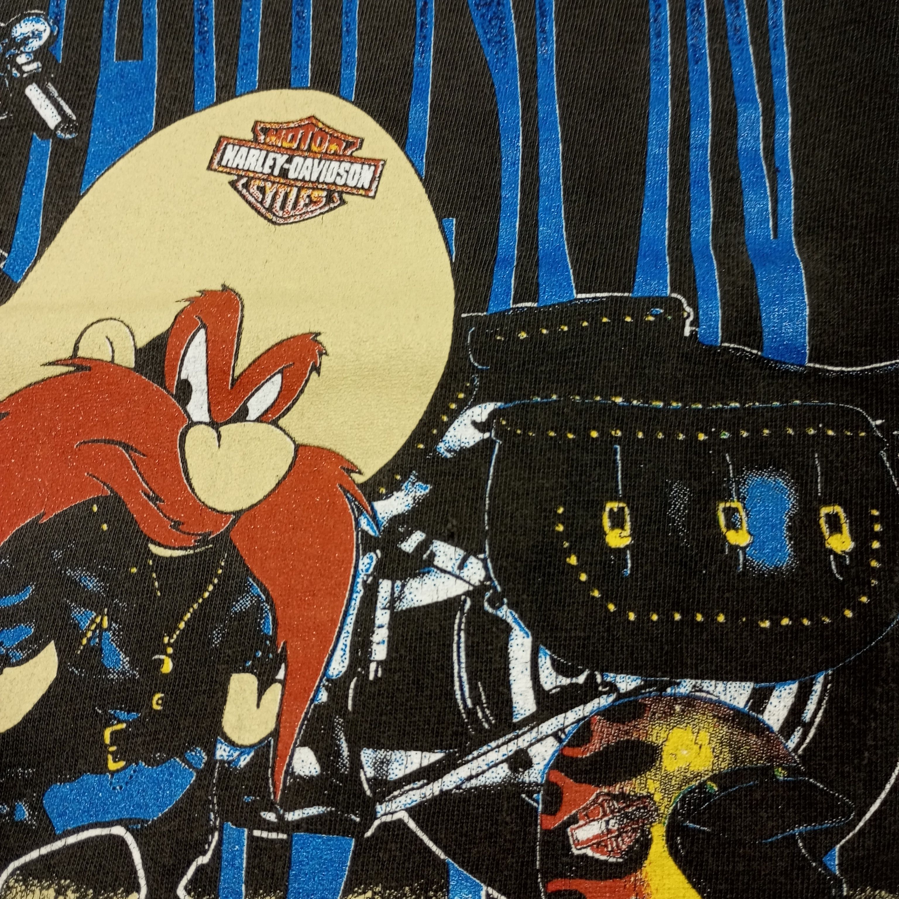Harley Davidson Harley Davidson Cartoon Character Distressed Vintage Tshirt Size US L / EU 52-54 / 3 - 9 Thumbnail