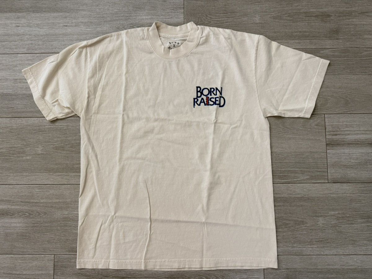 Born X Raised Men's BORN X RAISED Crooked Tee T-Shirt Cream Size L Large Size US L / EU 52-54 / 3 - 1 Thumbnail