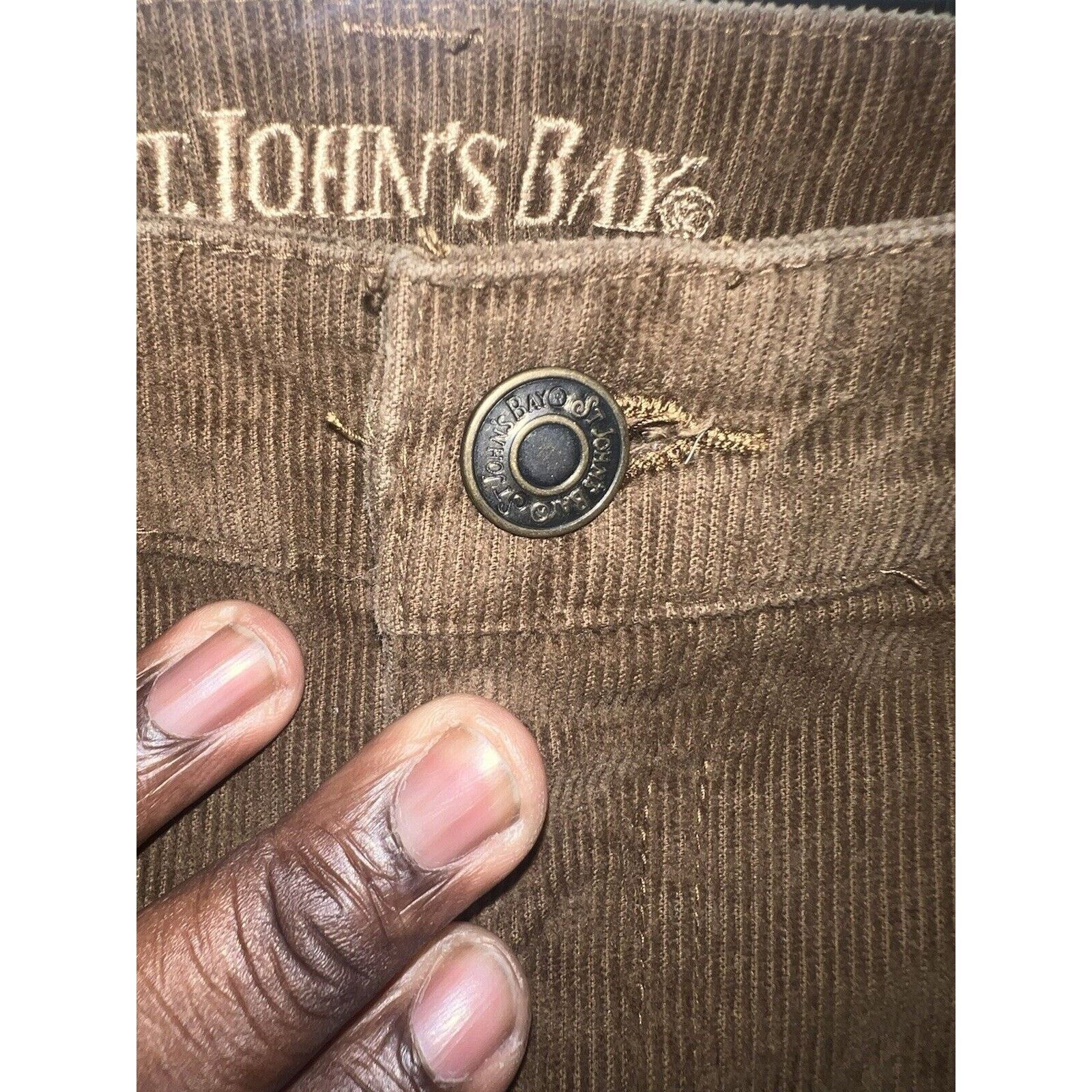 & Other Stories St Johns Bay Corduroy Pants Women's Size 16 Boot Cut Brown Size 38" / US 16 / IT 52 - 3 Thumbnail