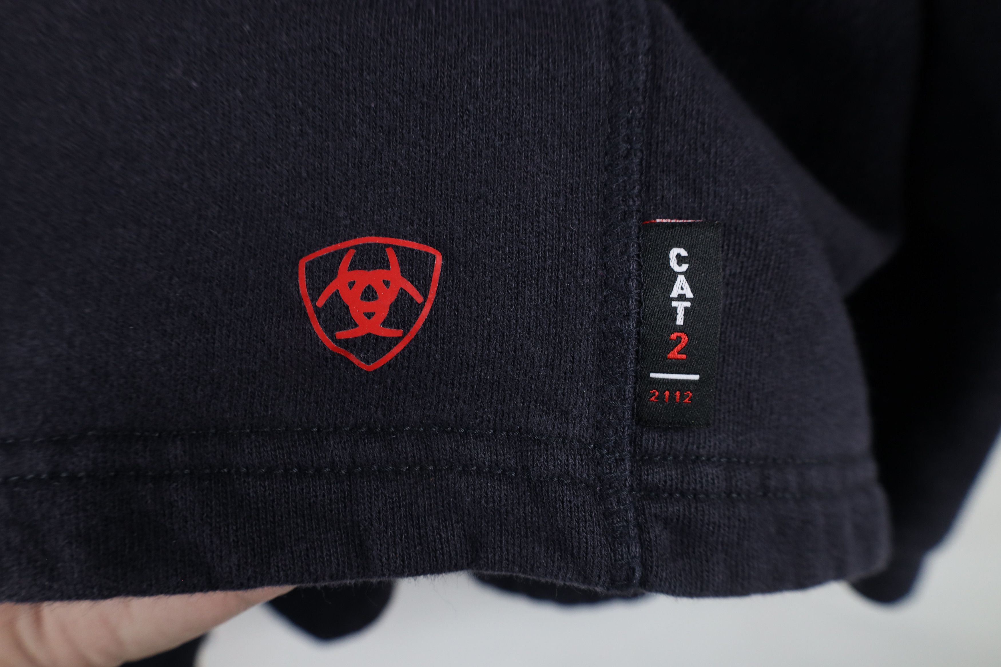 Ariat × Vintage Ariat FR Cat2 2112 Fire Resistant Half Zip Sweatshirt Blue Size US M / EU 48-50 / 2 - 5 Thumbnail