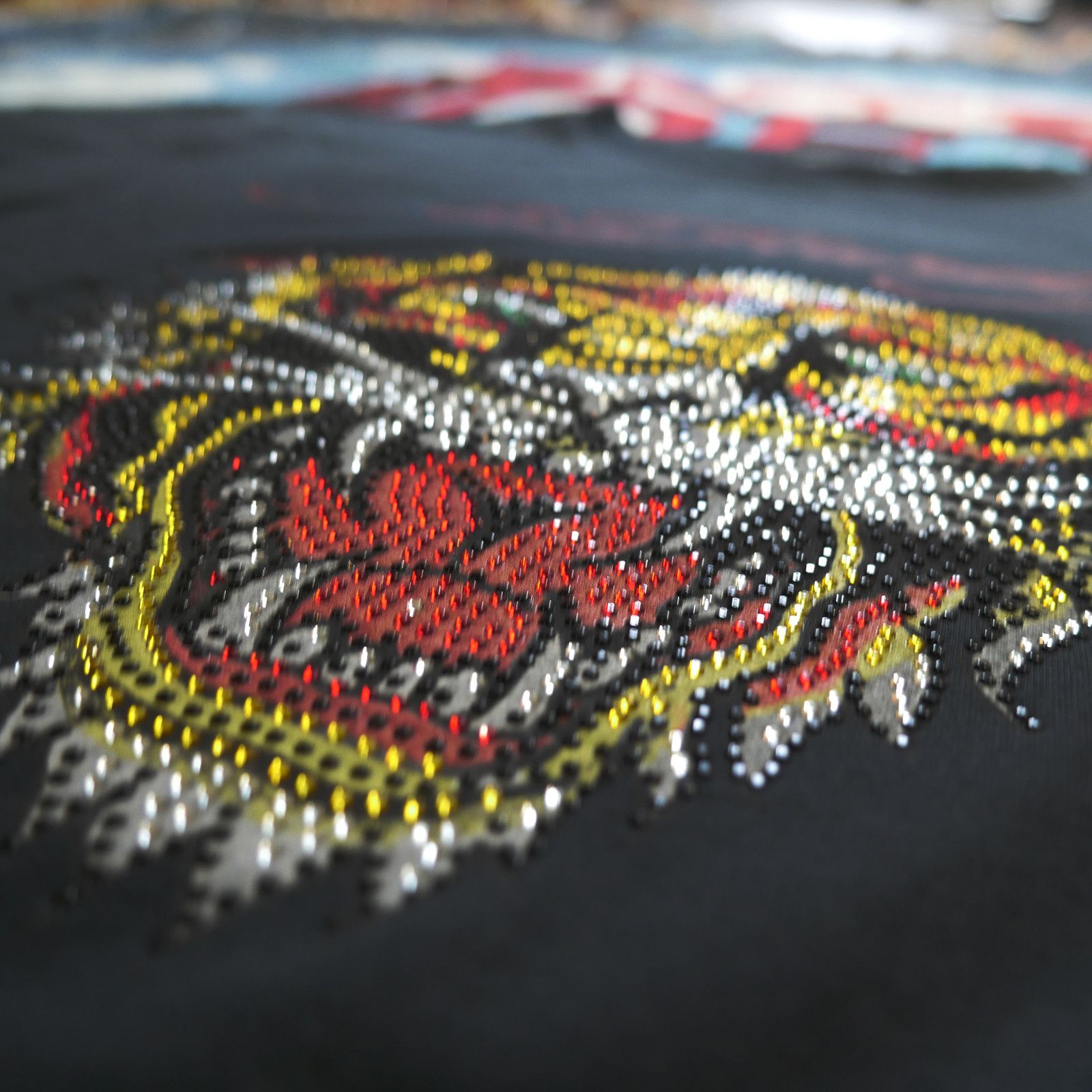Ed Hardy Ed Hardy Tiger Rhinestone Print Tee Size US M / EU 48-50 / 2 - 2 Thumbnail
