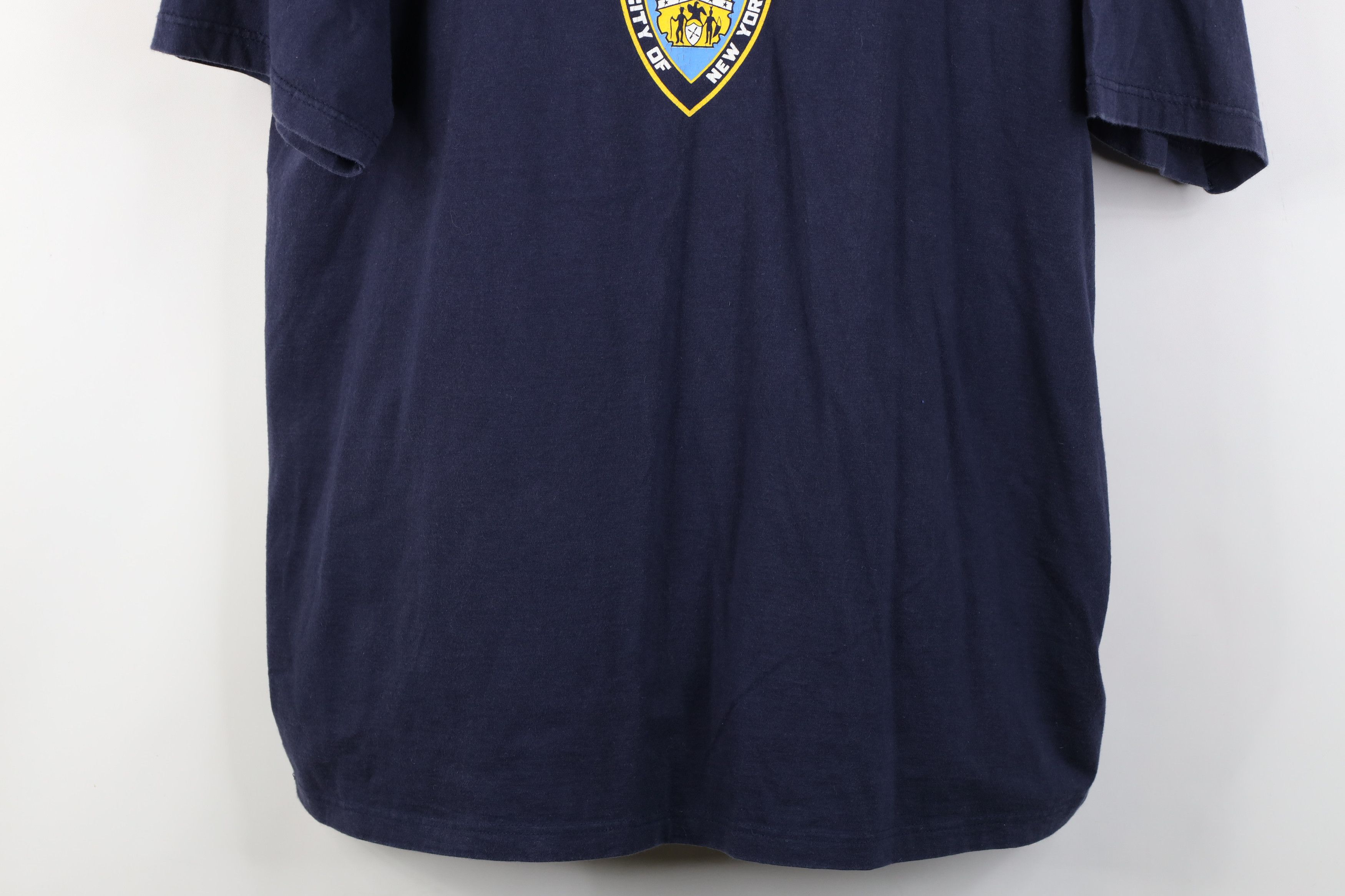 Vintage Vintage Y2K 2001 New York Department Heavyweight T-Shirt Size US XL / EU 56 / 4 - 3 Thumbnail