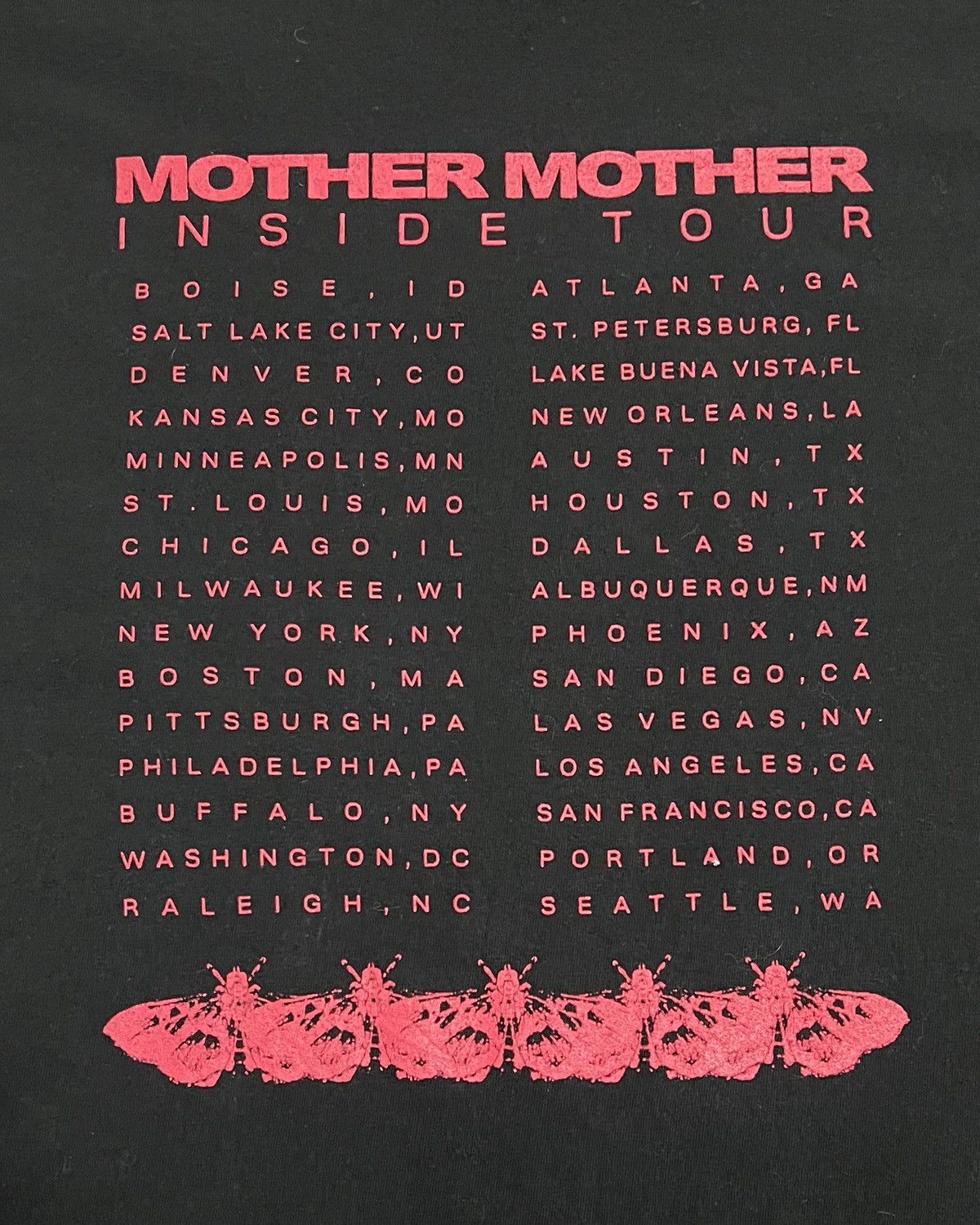 Band Tees Mother Mother Inside Tour Band Tee Black L Rare Size US L / EU 52-54 / 3 - 4 Thumbnail