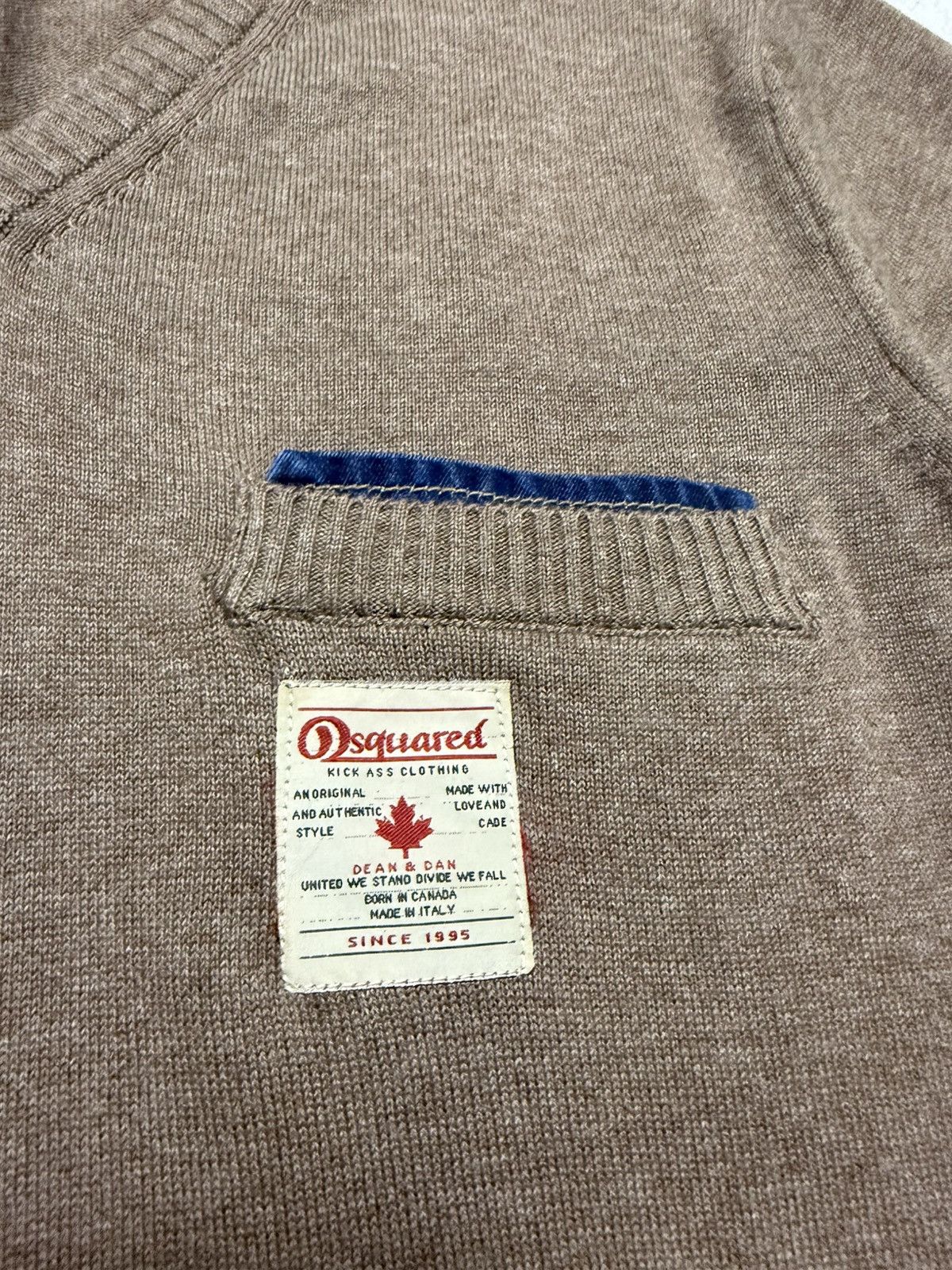 Designer × Dsquared2 Vintage Dsquared2 Sweater Pullover V Neck Mens 90s Size US L / EU 52-54 / 3 - 2 Thumbnail