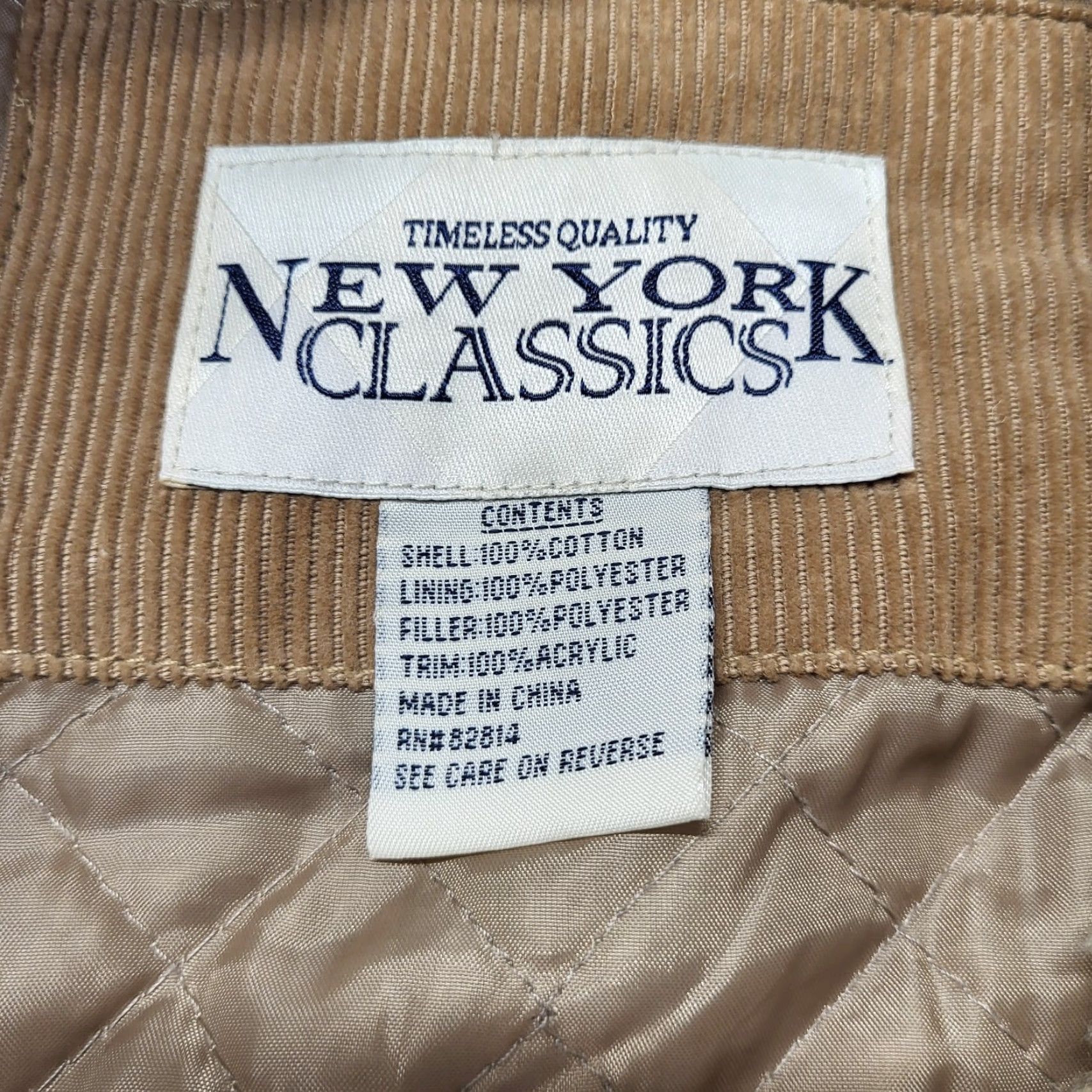 Vintage VINTAGE New York Classics Corduroy Trucker Jacket Women's Medium Faux Fur Y2K Size M / US 6-8 / IT 42-44 - 4 Thumbnail