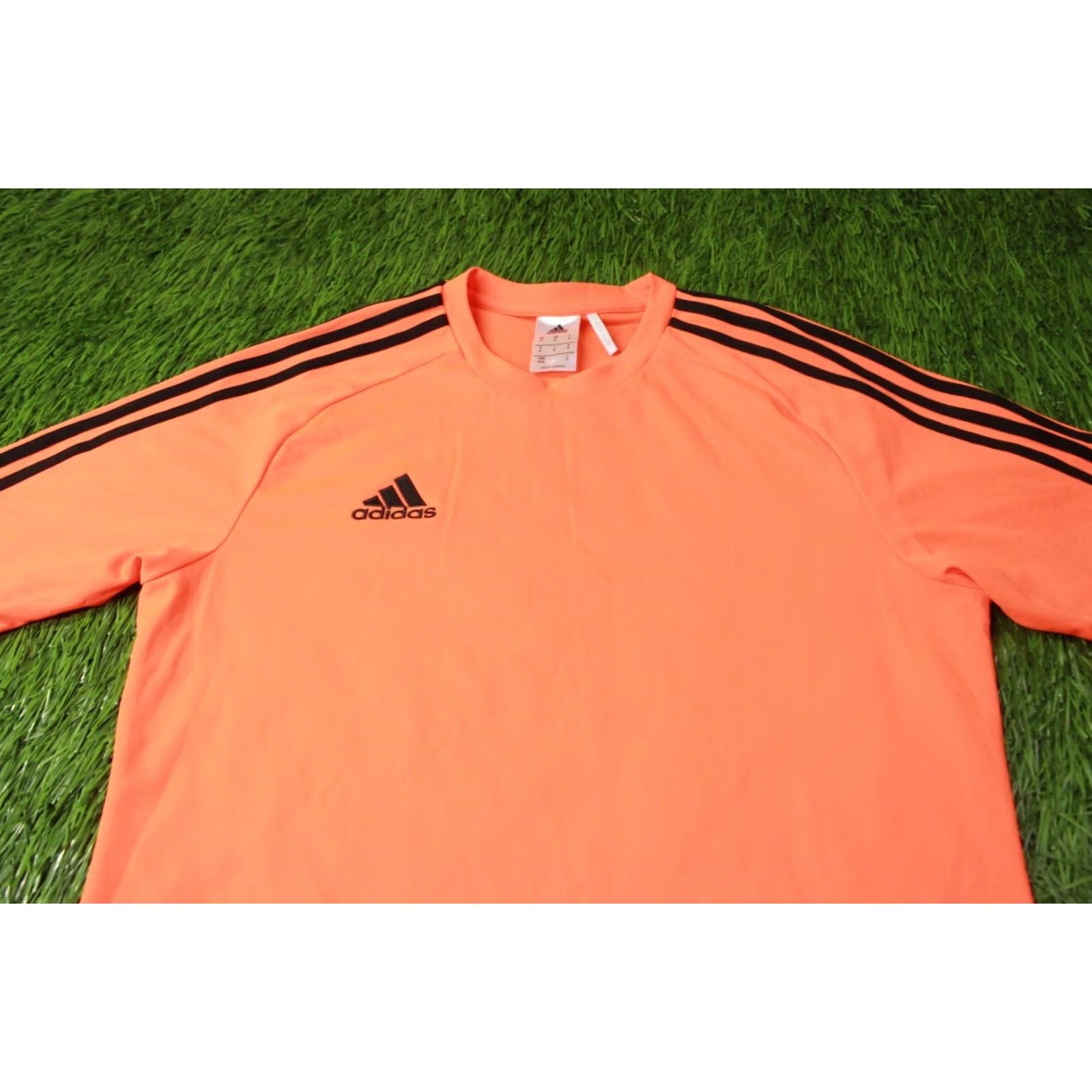 Adidas ADIDAS PERFORMANCE FOOTBALL SHIRT JERSEY M Black and Orange Mens 2015 Estro Classic Football Shirt Size US M / EU 48-50 / 2 - 2 Thumbnail