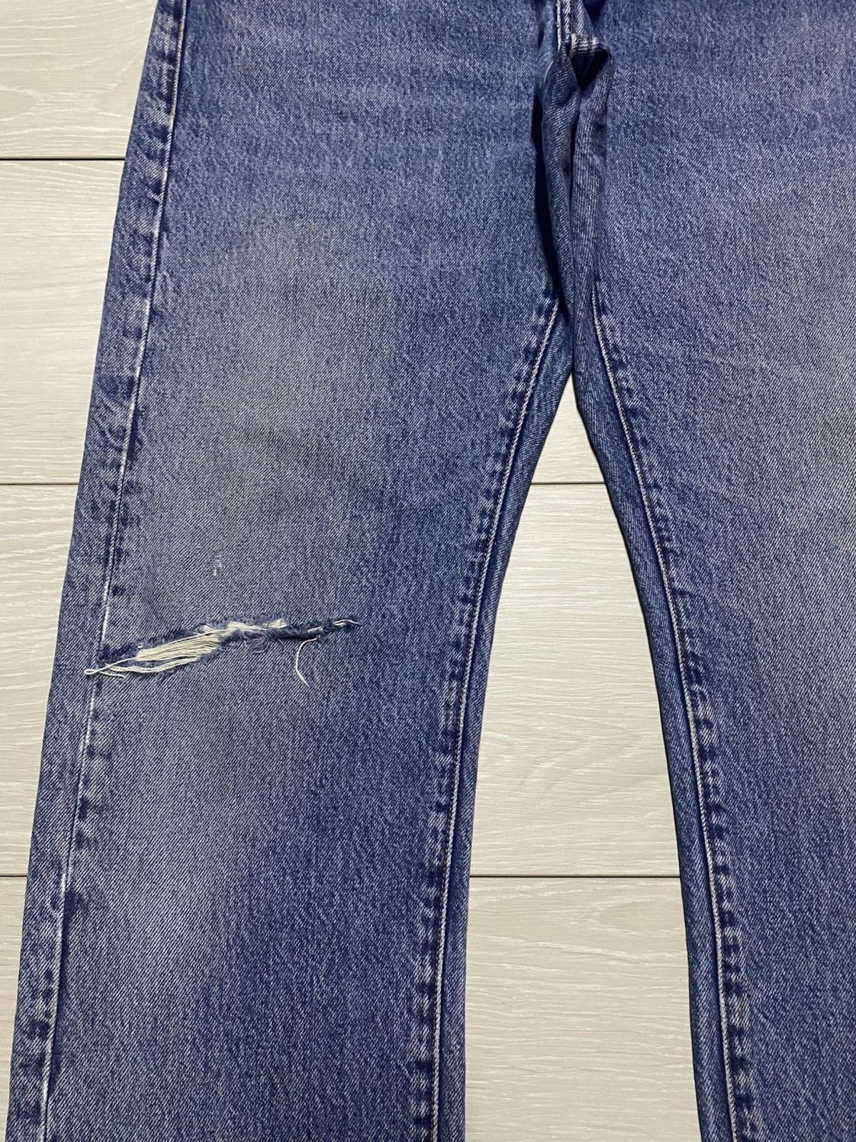Levi's Made & Crafted Vintage Levis Made & Craft Distressed Tack Slim Jeans Size US 34 / EU 50 - 7 Thumbnail