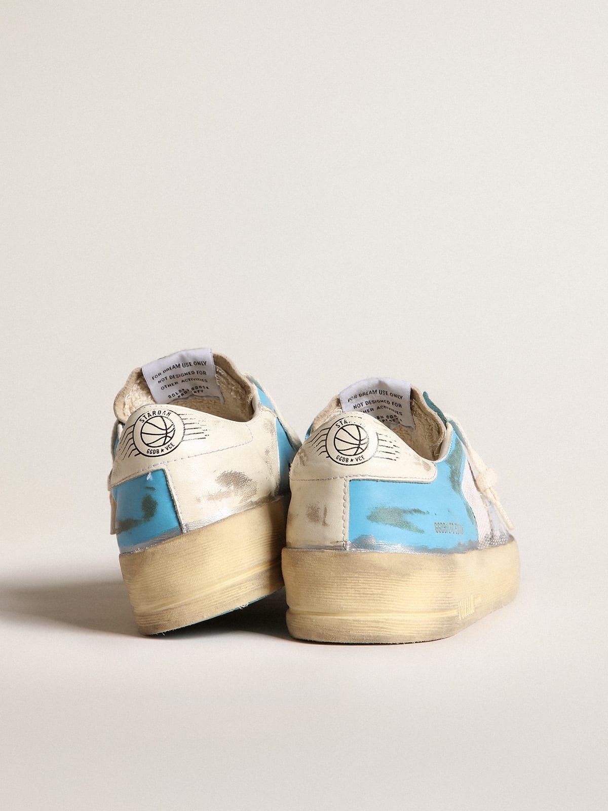 Golden Goose o1w1db10425 Stardan Lab Low-Top Sneakers in White/Blue Size US 9 / IT 39 - 4 Thumbnail