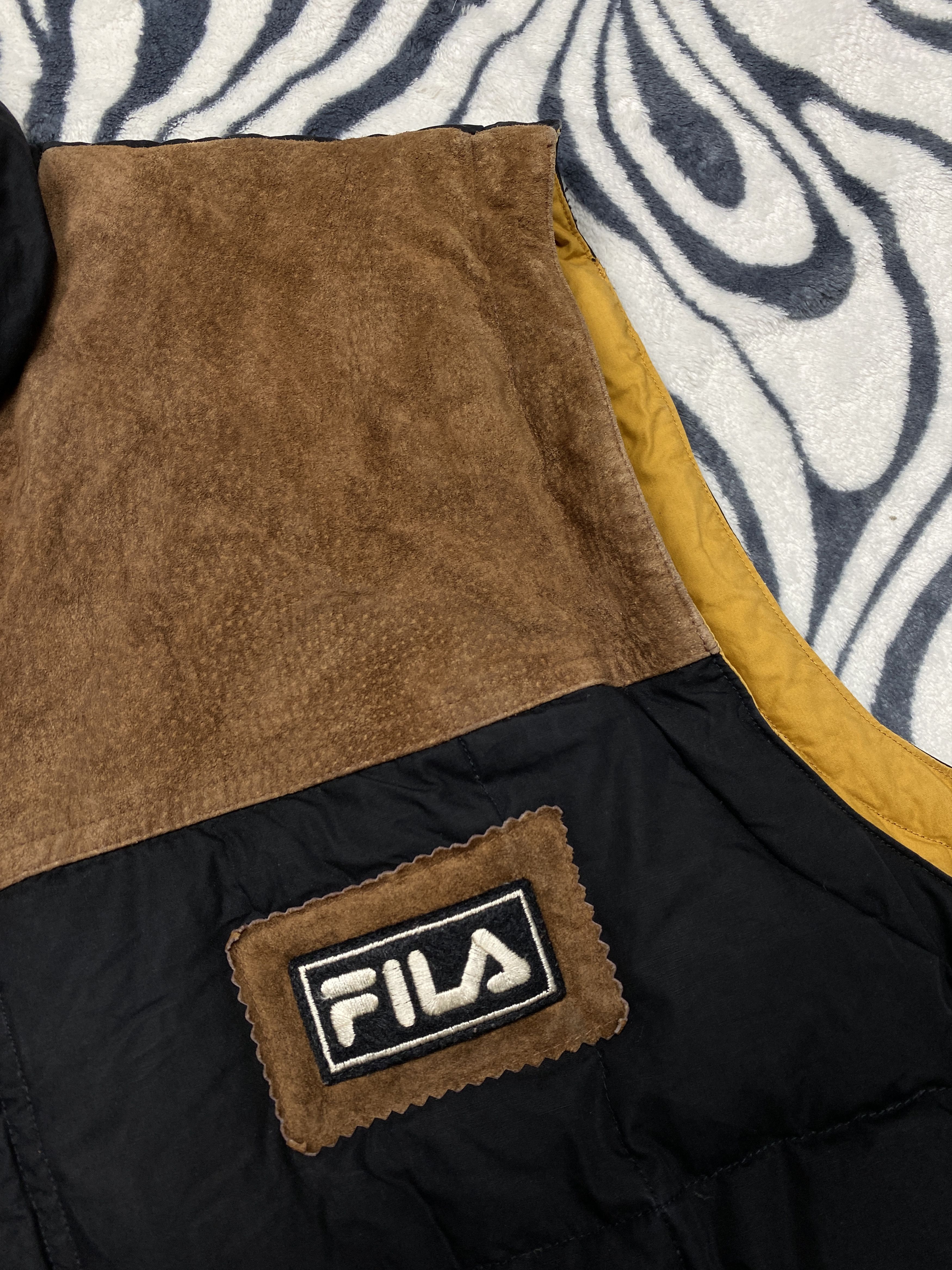 Fila Fila Vintage Mens Duck Down Vest Size US XL / EU 56 / 4 - 3 Thumbnail