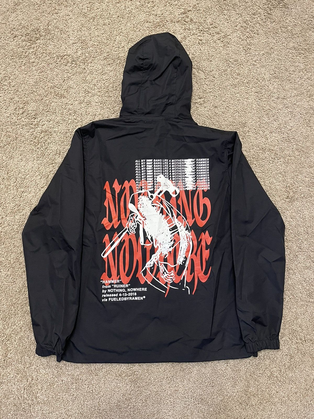 Band Tees Nothing nowhere windbreaker Size US M / EU 48-50 / 2 - 2 Thumbnail