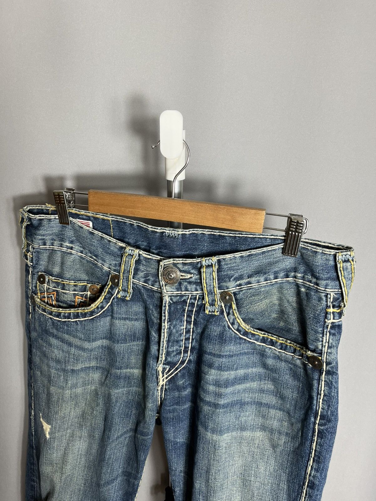 True Religion True Religion geno super t jeans denim mens vintage blue Size US 32 / EU 48 - 5 Thumbnail