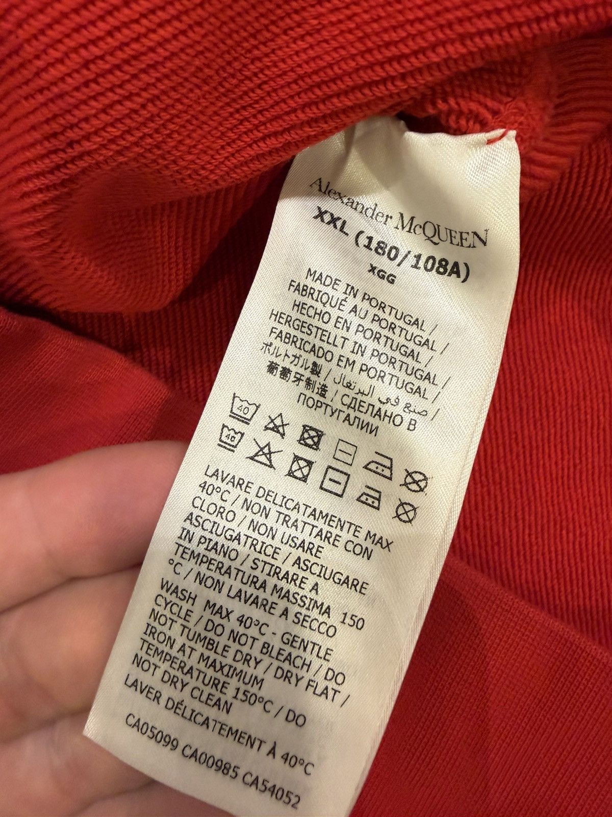 Alexander McQueen Alexander McQueen Crewneck - Red Size US XXL / EU 58 / 5 - 5 Thumbnail