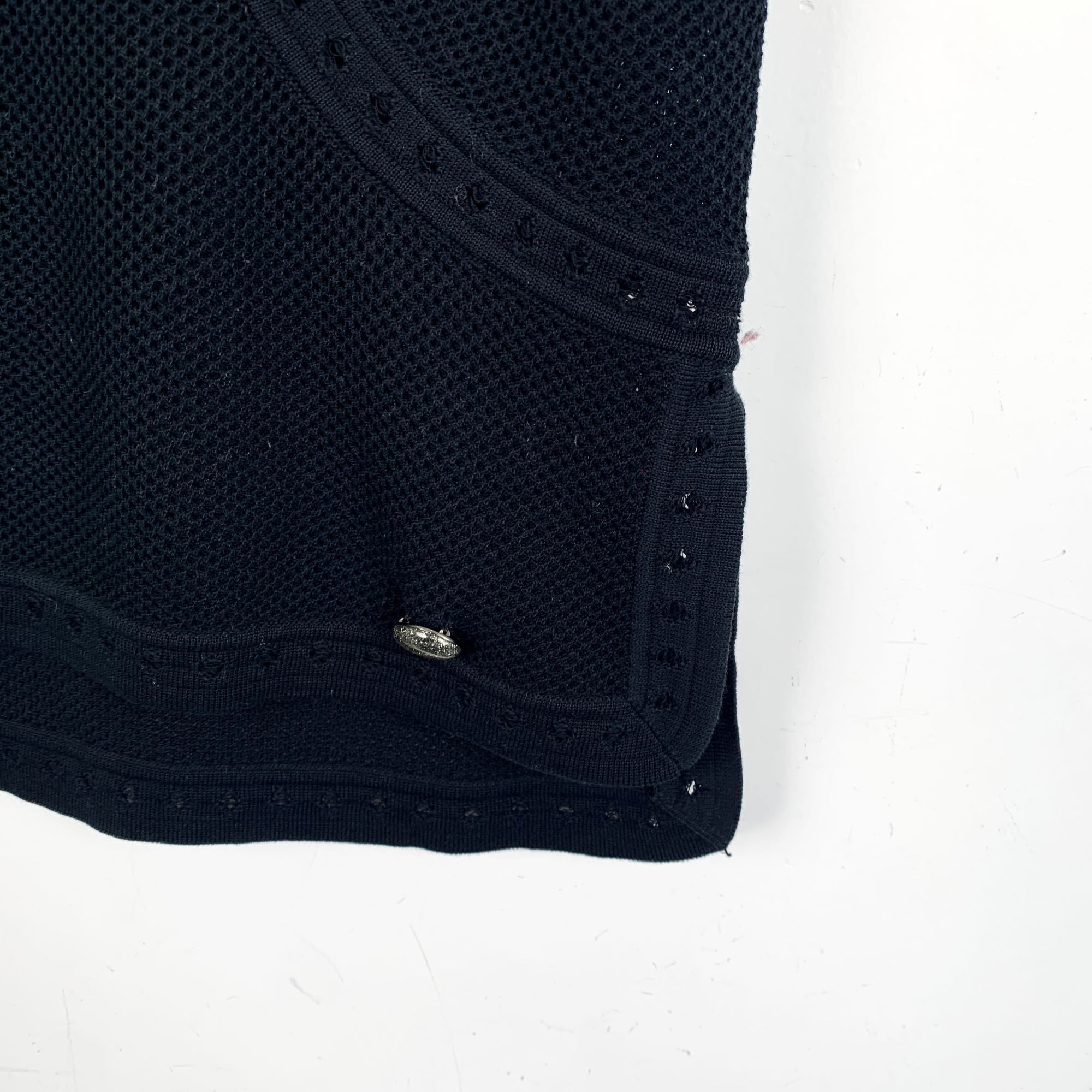 Chanel Chanel Black Cotton Knit Vest (Size XXS) Size XXS / US 00 / IT 34 - 6 Thumbnail