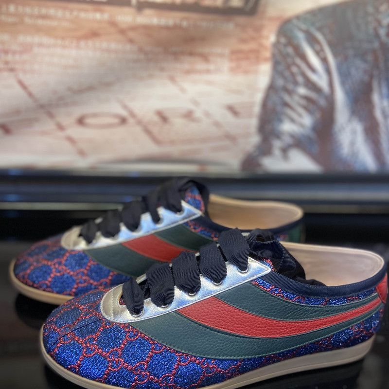 GUCCI Falacer Lurex GGローカットスニーカー 351/2 GUCCI Falacer Lurex GGローカットスニーカー 351/2 - メルカリ