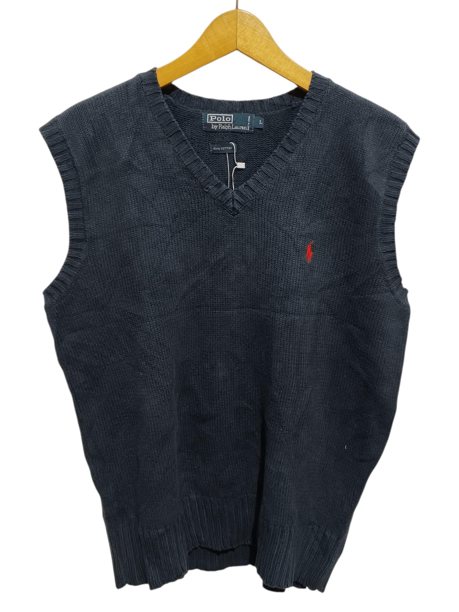Polo Ralph Lauren Vintage Polo Ralph Lauren Knit Vest Size US L / EU 52-54 / 3 - 1 Thumbnail