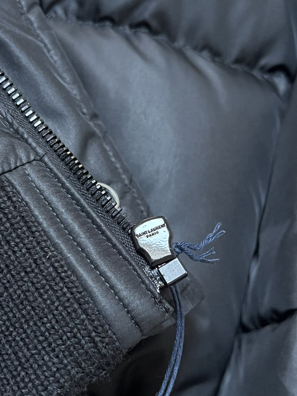 Saint Laurent Paris Saint Laurent Padded Stripe-Trim Puffer Jacket Size US L / EU 52-54 / 3 - 10 Thumbnail