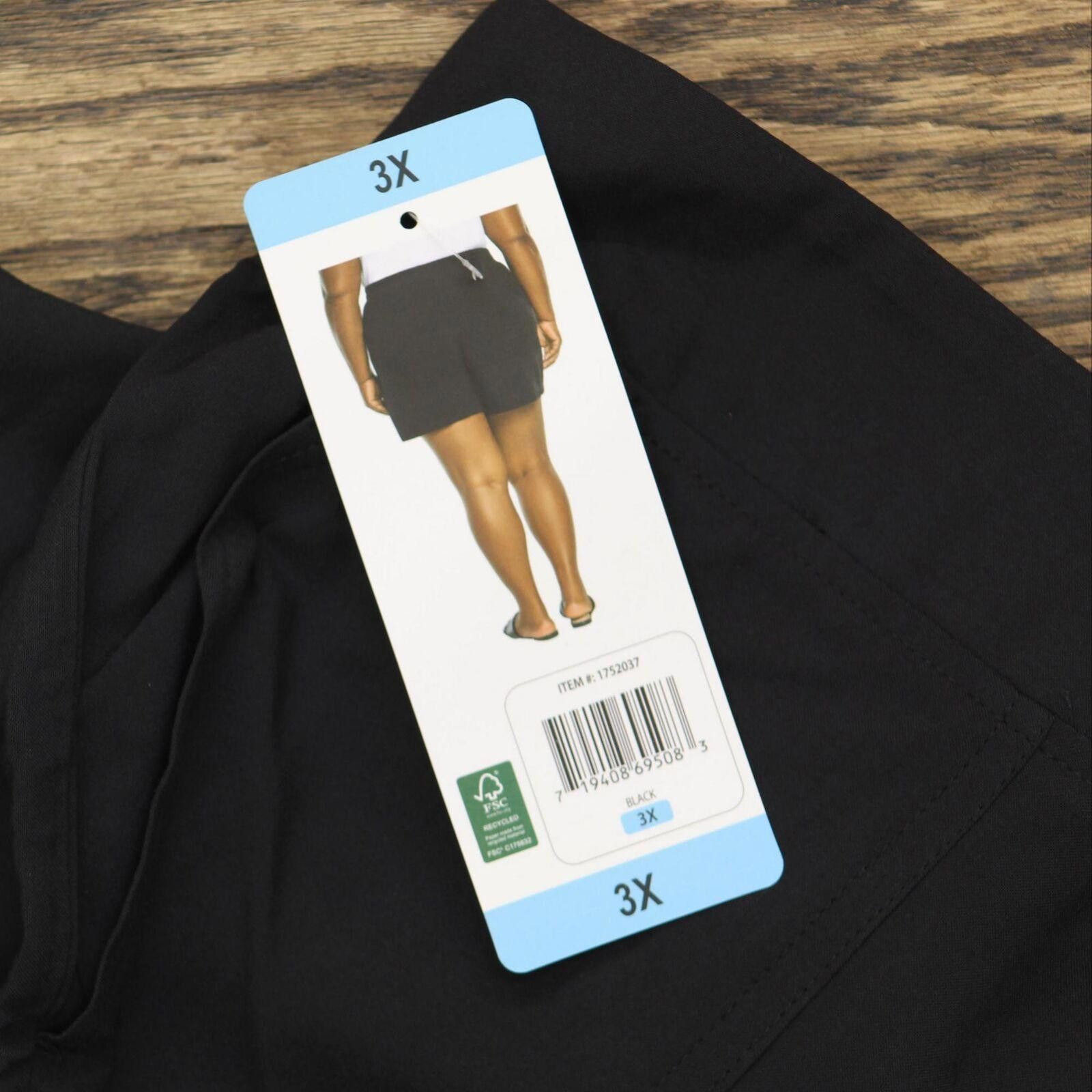Wildfox NWT Wildfox Lightweight Pull On Shorts 1752037 3X Black Size 42" / US 20 - 3 Thumbnail