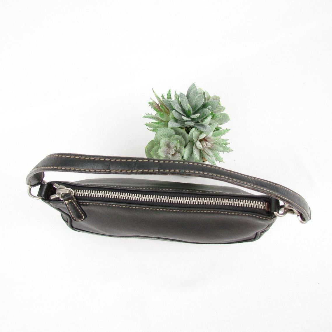 Coach Coach Y2K Vintage Black Leather Demi Bag Size ONE SIZE - 4 Thumbnail