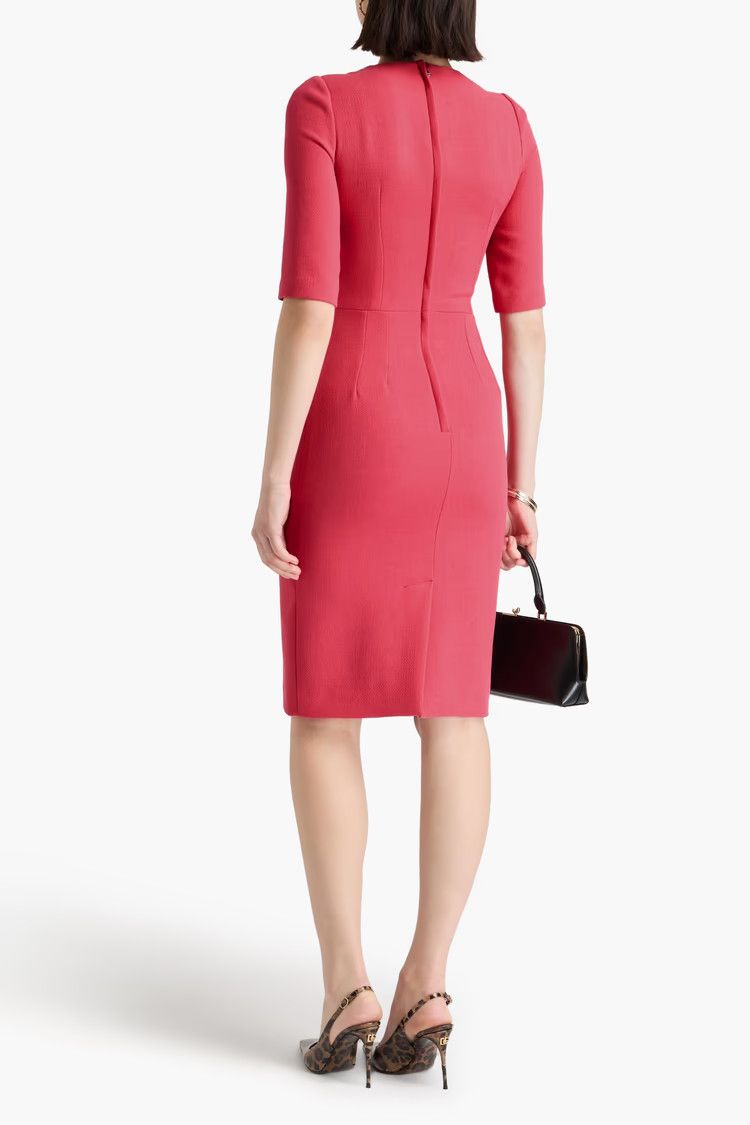 Dolce & Gabbana o1y0825 Midi Dress in Coral Size S / US 4 / IT 40 - 3 Thumbnail