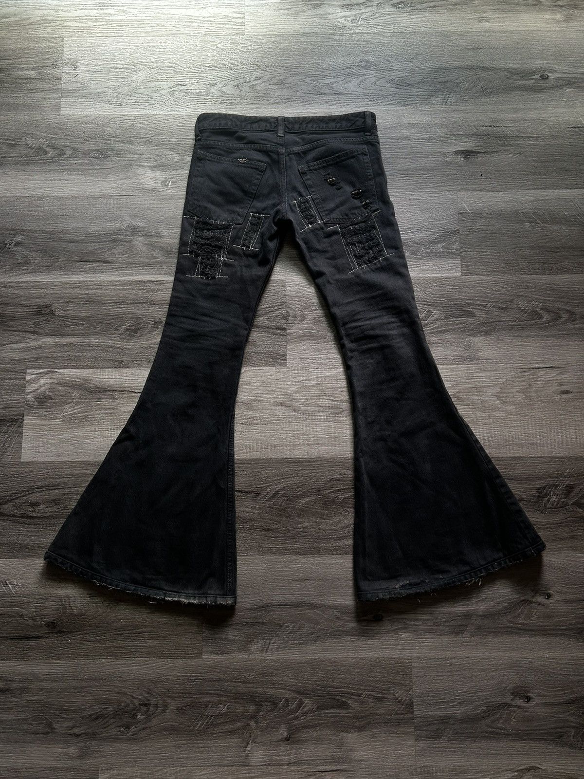 14th Addiction × If Six Was Nine × Le Grande Bleu (L.G.B.) Ifsixwasnine  MudMax BellBottoms BLACK if six was nine | Grailed