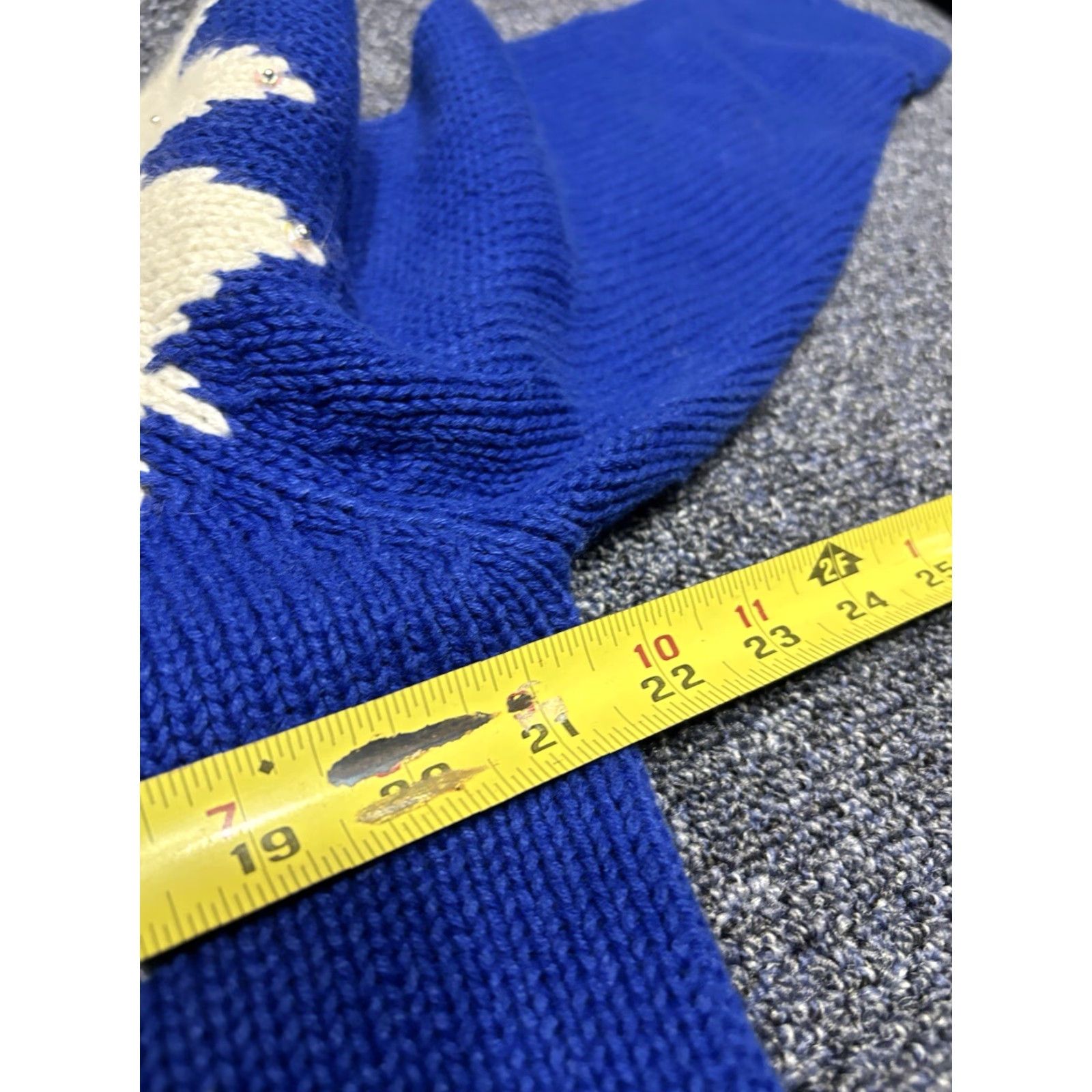 Croft & Barrow Vintage Christmas Snowman Winter Full Zip Cardigan Blue Sweater Women’s M G3 Size M / US 6-8 / IT 42-44 - 3 Thumbnail