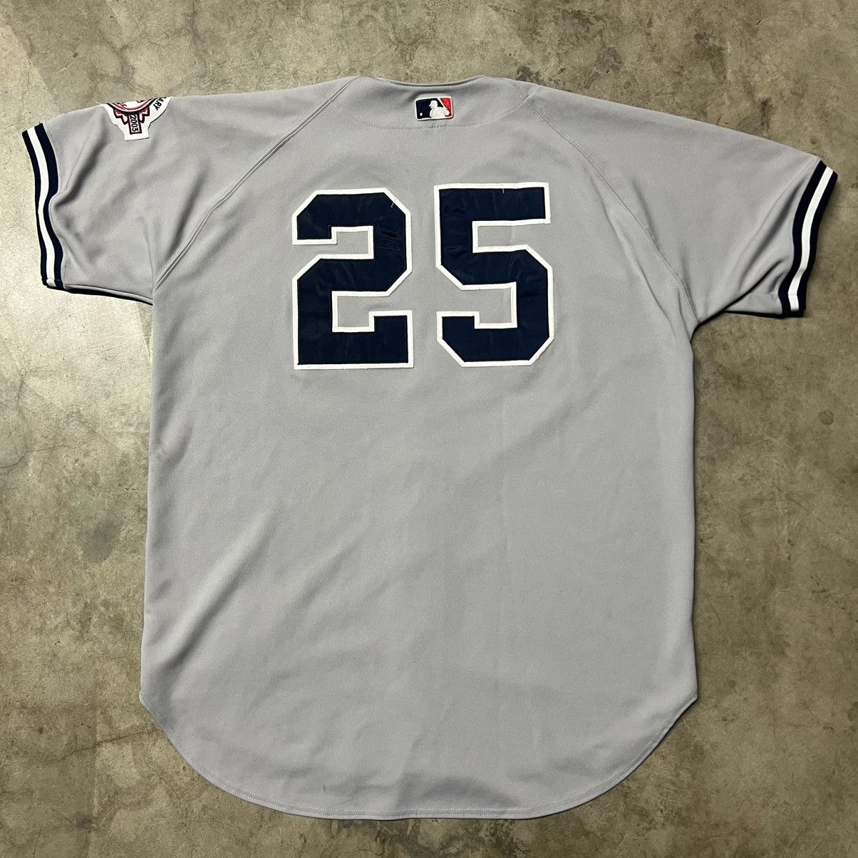 MLB × Russell Athletic × Vintage Vintage 2003 MLB 🇺🇸 New York Yankees GREEN #25 Jersey Size US XL / EU 56 / 4 - 4 Thumbnail