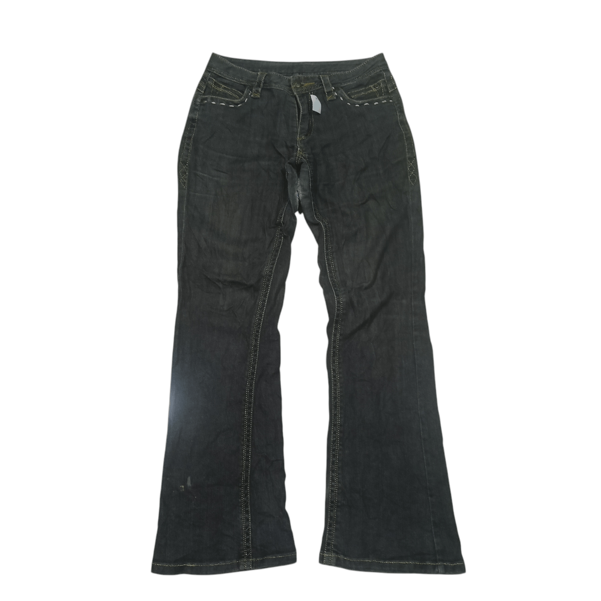 Japanese Brand Distressed Bootcut M.A. Japanese tribal pocket design Jeans Size US 28 / EU 44 - 2 Thumbnail