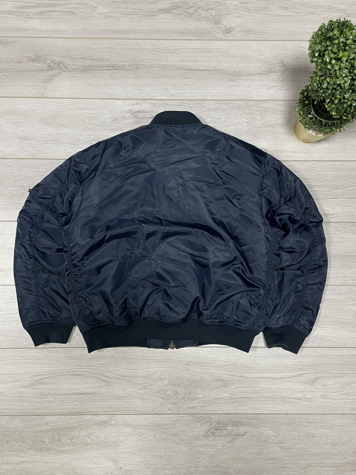Vintage MA-1 fostex Bomber Flying man vintage zip nylon jacket Size US XL / EU 56 / 4 - 8 Thumbnail