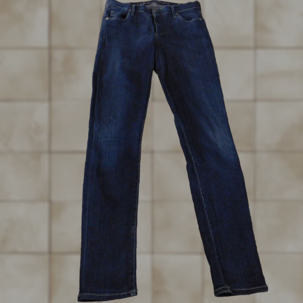 Citizens of Humanity Jeans Women 30 Skinny Dark Wash Denim Rise Mid 8.5-10.5 Inseam 30 in Regular Pockets Stretch Blue Cotton Zip