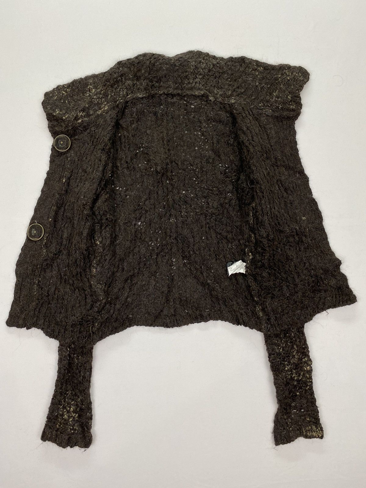 Japanese Brand Strenesse Mohair Mesh Knit Sweater Size XS / US 0-2 / IT 36-38 - 7 Thumbnail