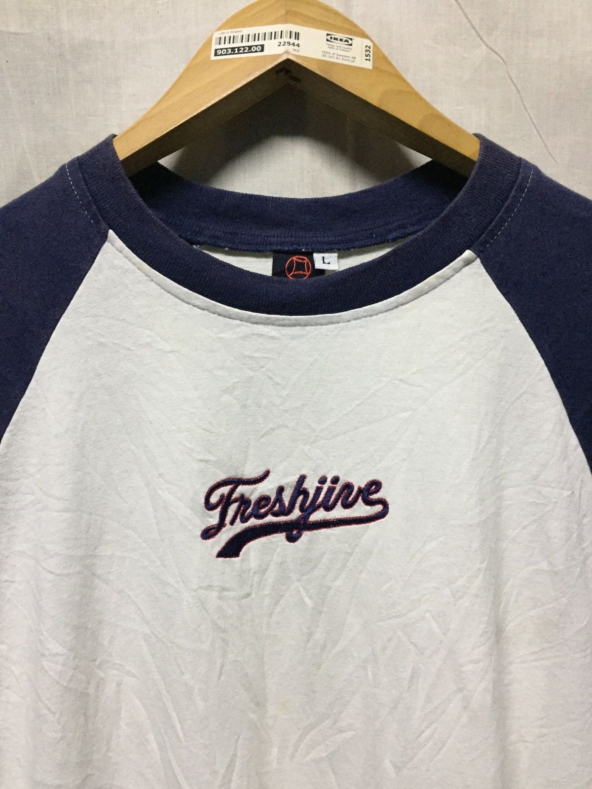 Freshjive × Vintage Vintage Freshjive Embroidered Raglan Tee Size US L / EU 52-54 / 3 - 2 Thumbnail