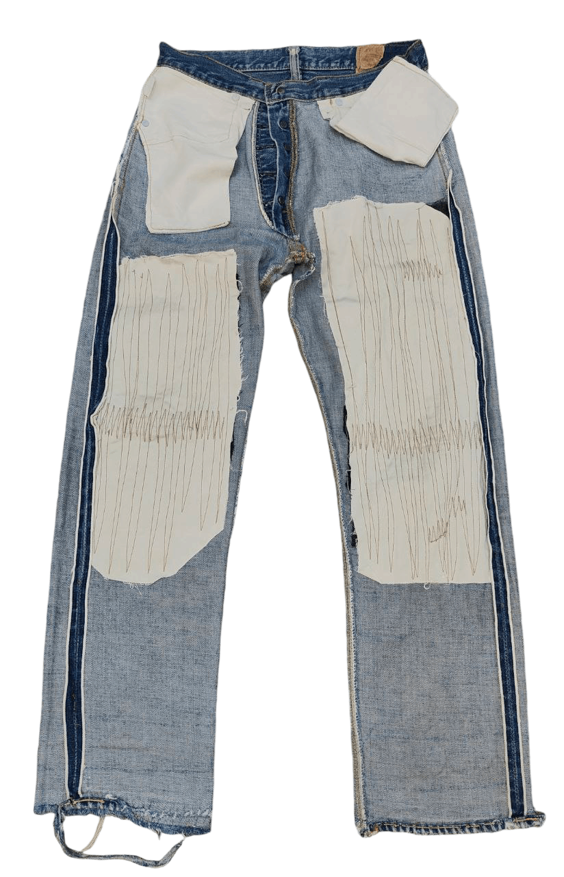 Levi's Rare 60's Vintage Levi's 501 Redline Selvedge, Button No 6 Size US 29 - 4 Thumbnail
