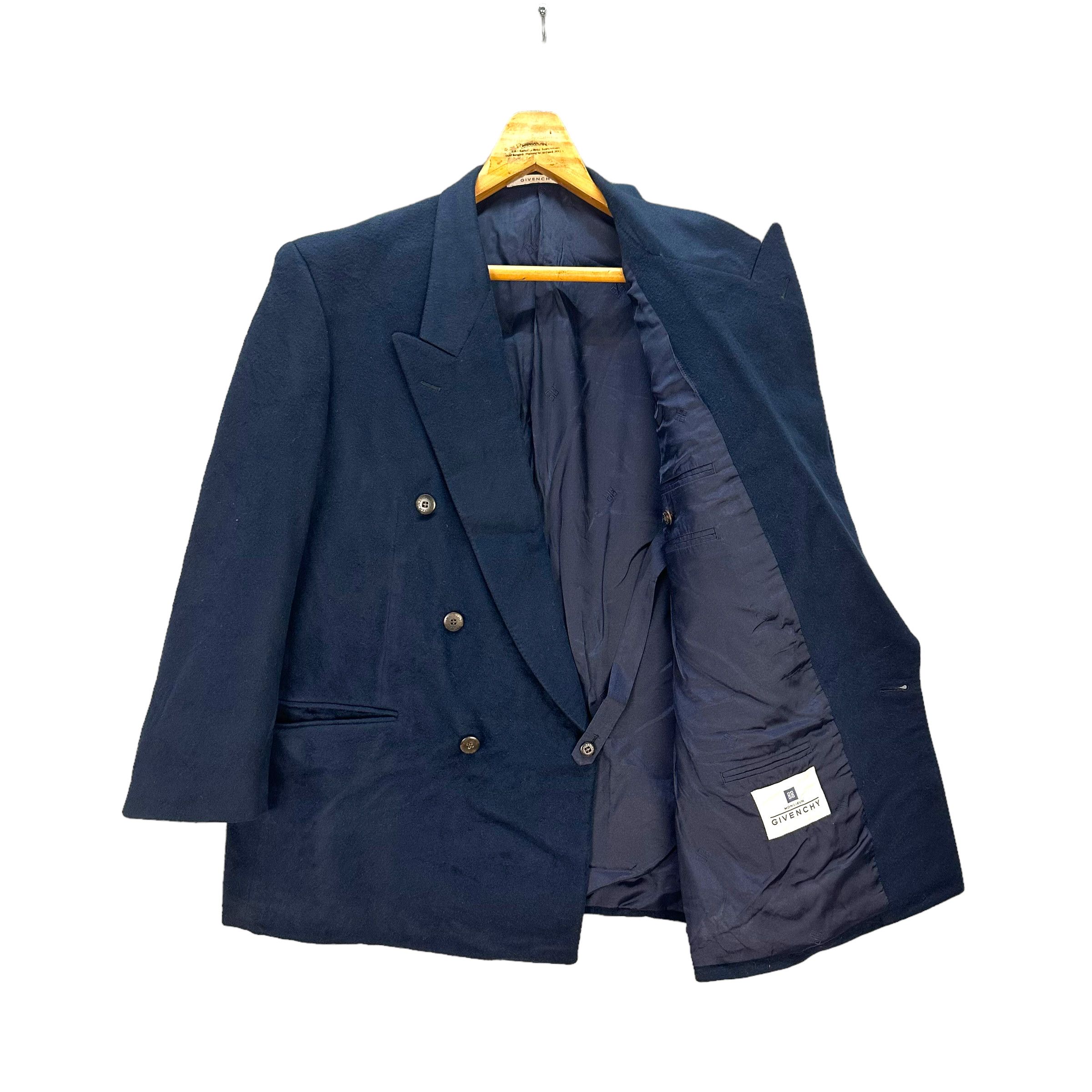 Givenchy GIVENCHY Double Breasted Wool Suit Jacket / Blazer #8532-013 Size 46R - 1 Thumbnail