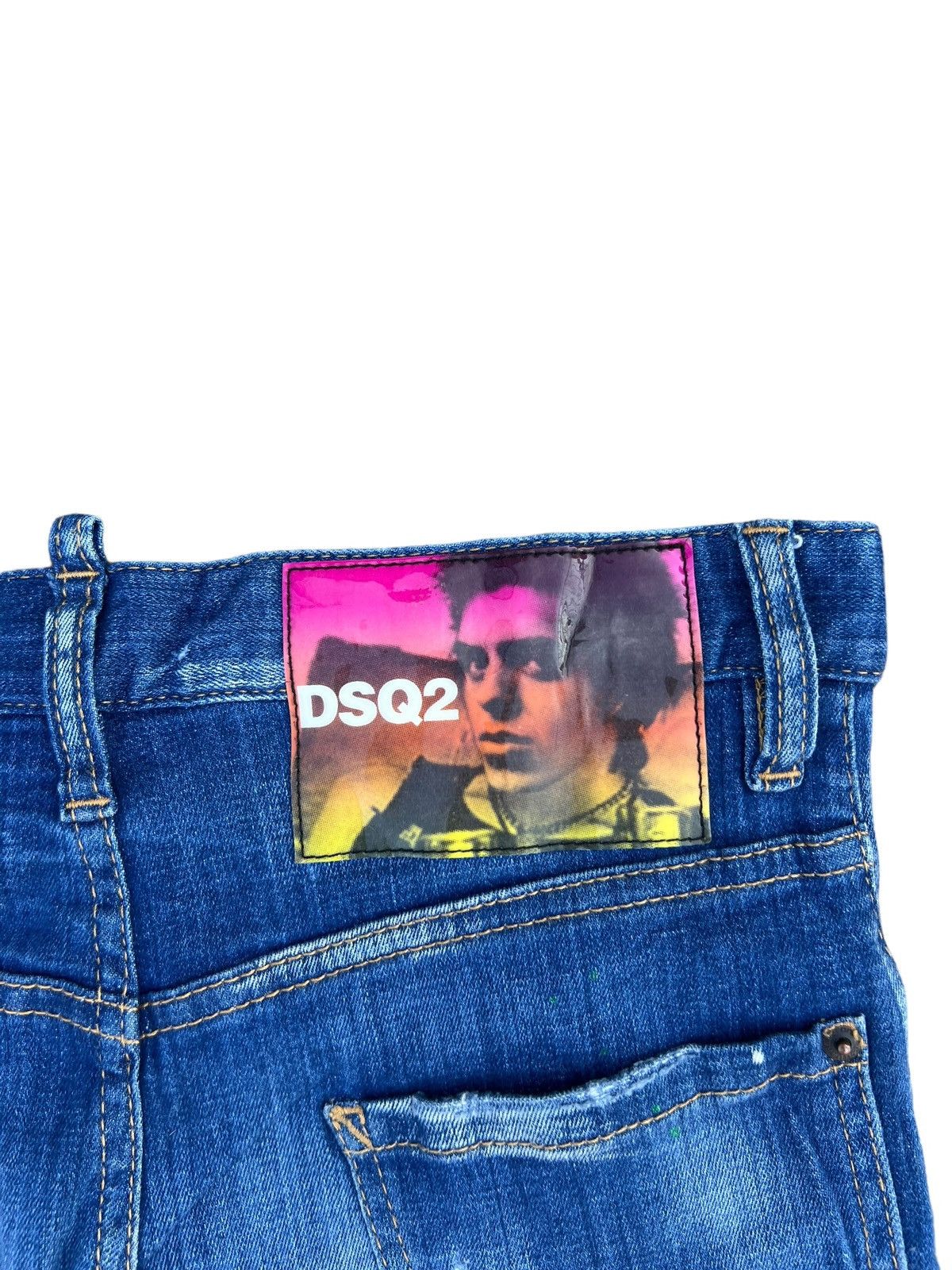 Dsquared2 Dsquared2 Distressed Denim Jeans Slim Fit Size US 29 - 16 Thumbnail