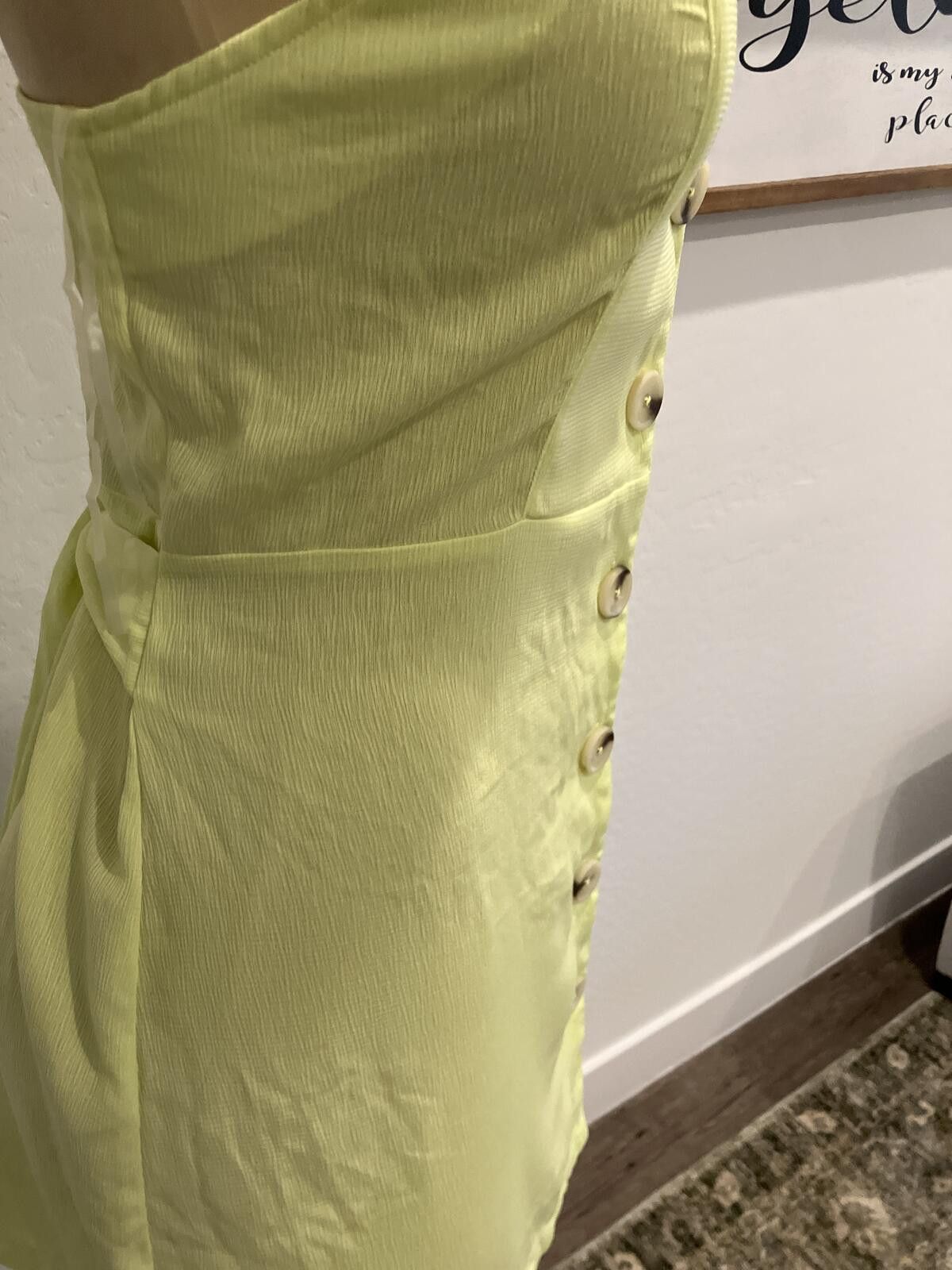 Other NWT Miken Swim Yellow Button Front Spaghetti Strap Dress Size XL / US 12-14 / IT 48-50 - 4 Thumbnail